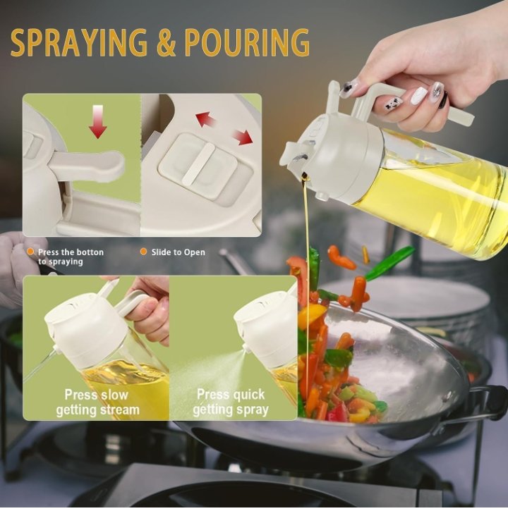 Best quality oil spray 2 in 1 for kitchen - Image 5