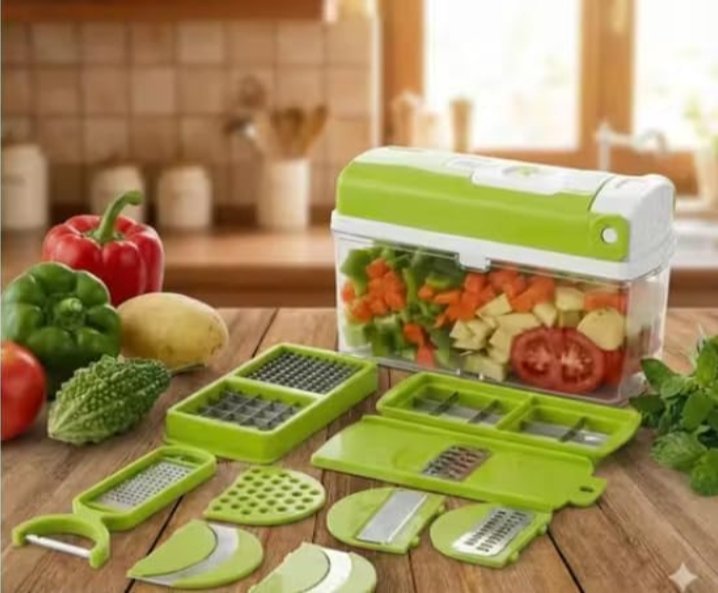 Vagitable chopper 12 in 1 for kitchen - Image 3