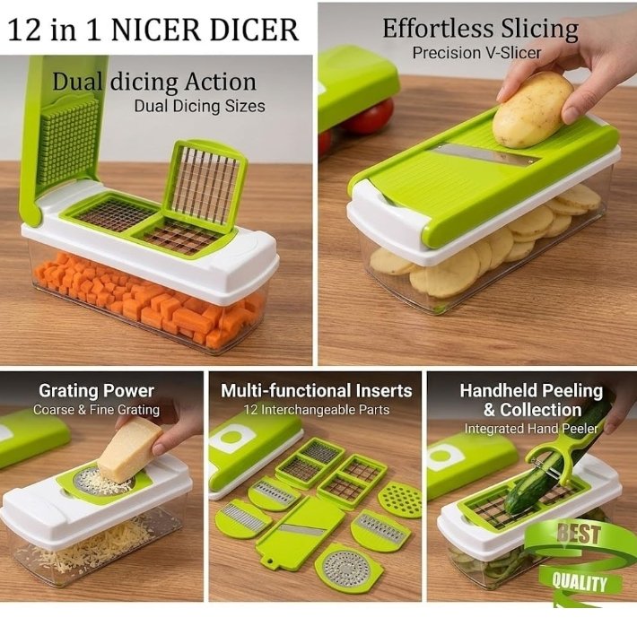 Vagitable chopper 12 in 1 for kitchen - Image 6
