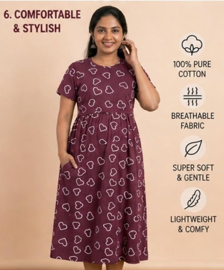 Cotton maternity Kurti - Image 5