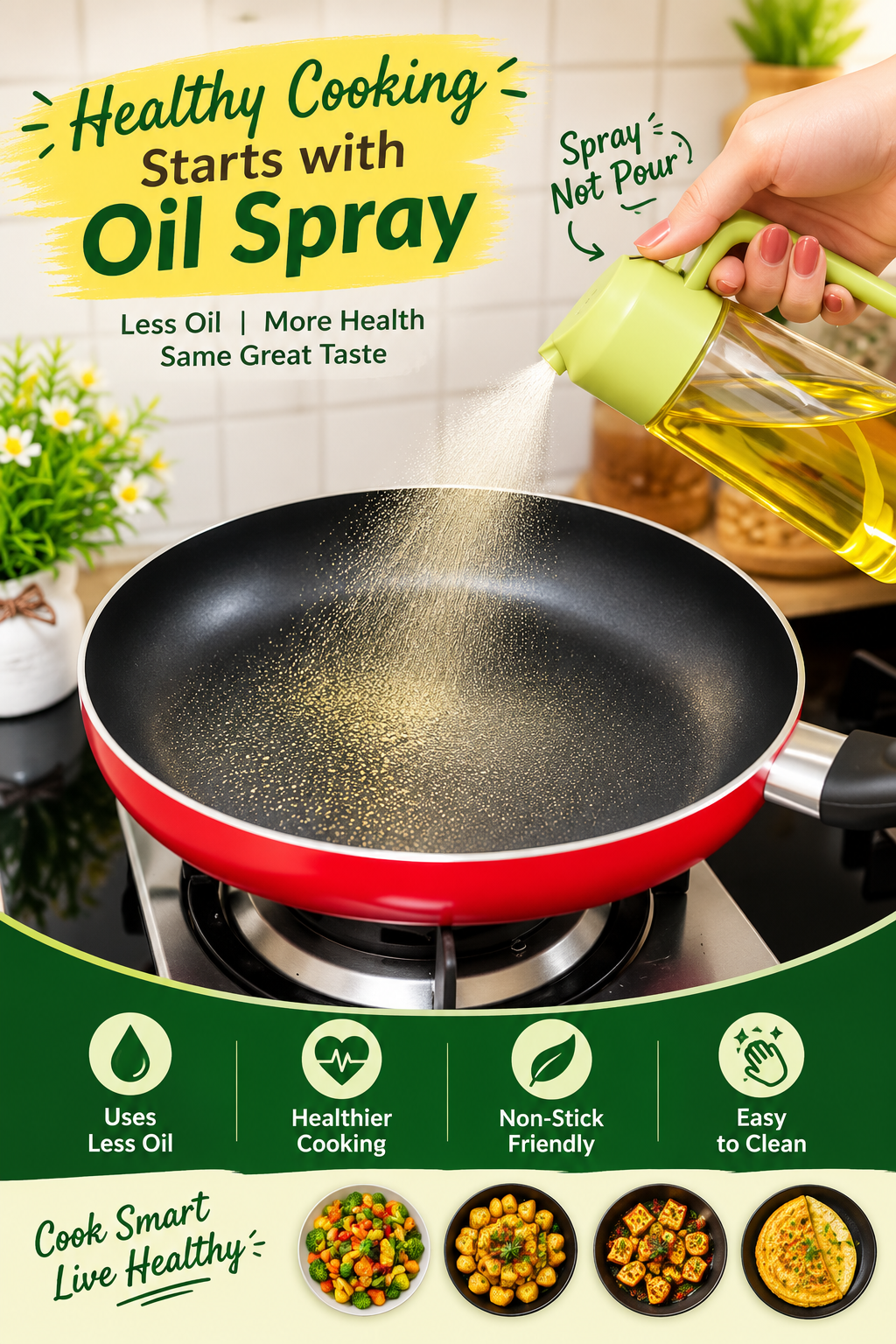 Best quality oil spray 2 in 1 for kitchen